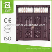 Popular style sun proof copper imitation villa door with top window